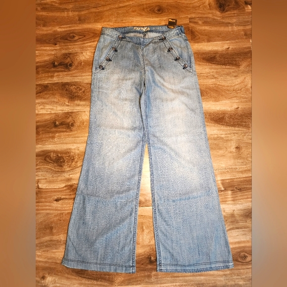 Express Mia Wide Leg Sailor Jeans/Pants - Picture 1 of 8